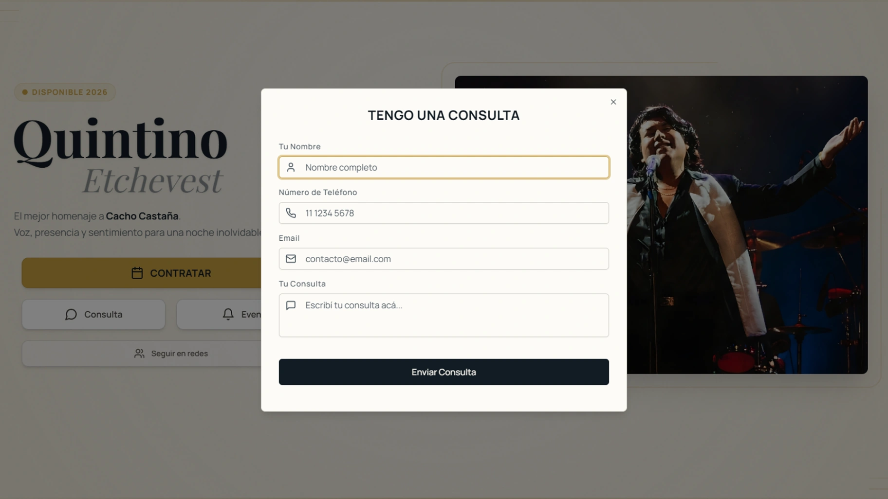 Formulario de Consultas