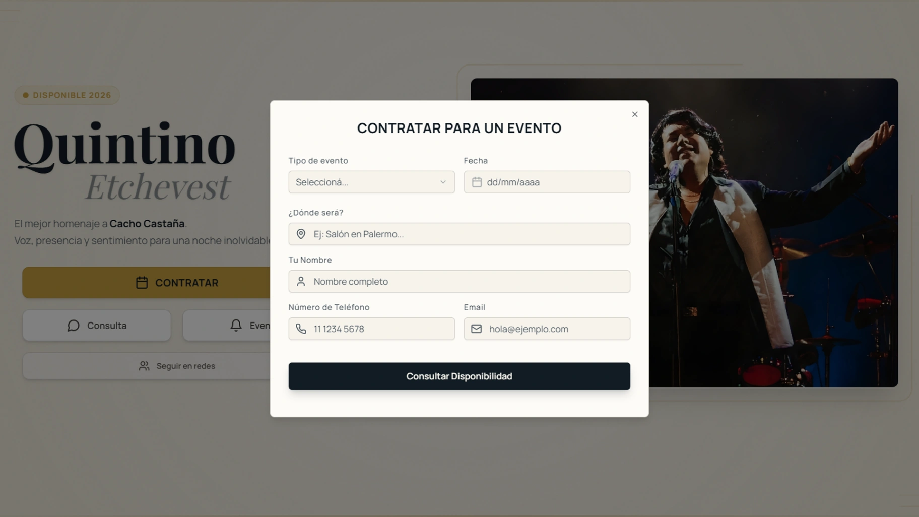 Formulario de Contrataciones