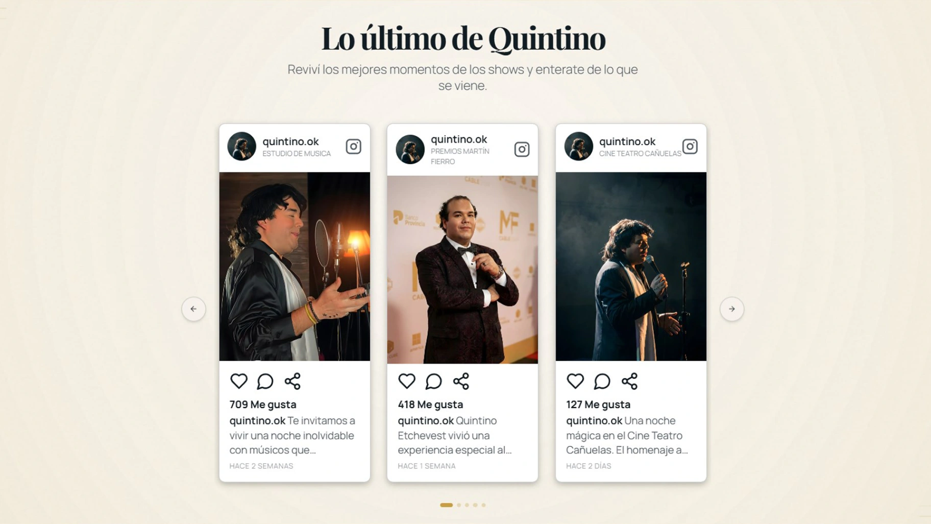 Feed de Instagram