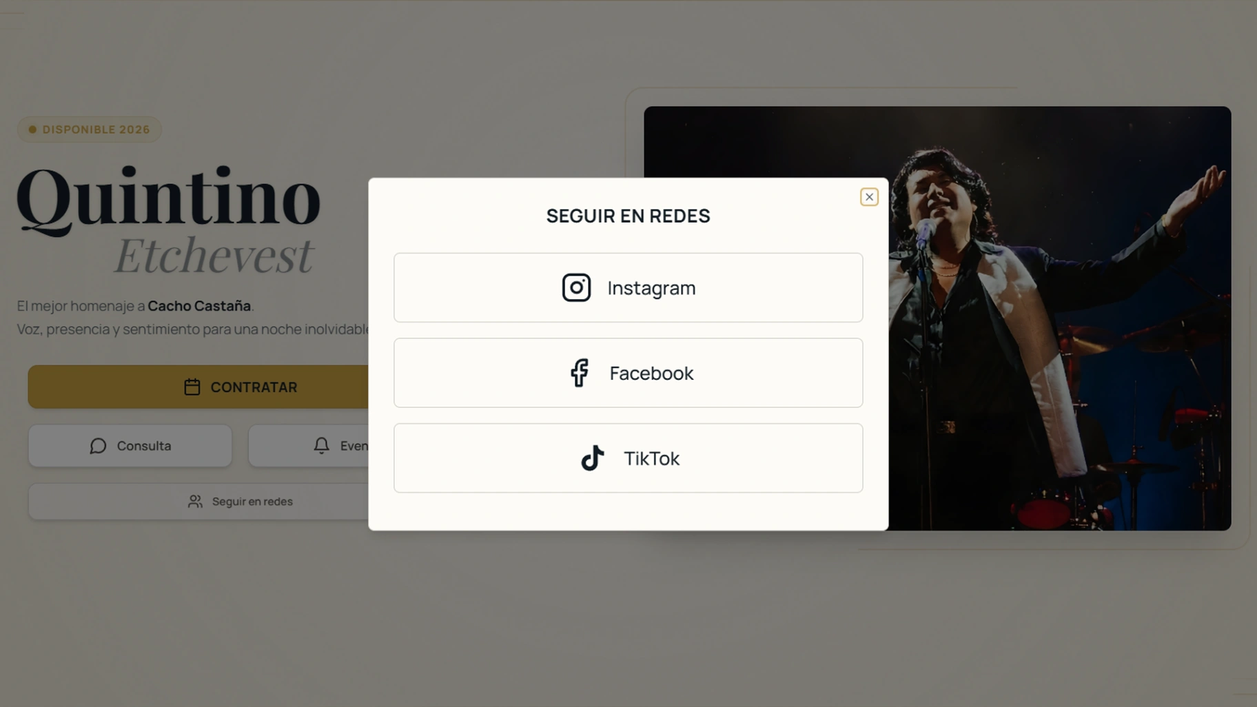 Página de Enlaces Sociales